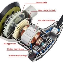 BEARSU Ponceuse Excentrique, Pour Disques Abrasifs 125 Mm, 12 000 Tr / Min. Ponceuse électrique Avec Dépoussiéreur -Ponceuse et polisseuse Soldes 29667583 4
