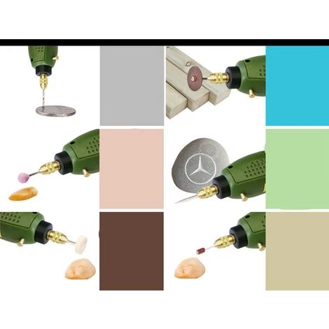 Perle Rare Broyeur électrique Perceuse électrique Bricolage Sculpture Nettoyage Mini Ensemble électrique Outil De Polissage 5 Perle Rare Broyeur électrique Perceuse électrique Bricolage Sculpture Nettoyage Mini Ensemble électrique Outil De Polissage – Image 3