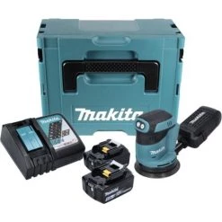 Makita DBO 180 RTJ 18 V Ponceuse Excentrique Sans Fil + 2x Batteries 5.0Ah + Chargeur + Makpac 9 Makita DBO 180 RTJ 18 V Ponceuse Excentrique Sans Fil + 2x Batteries 5.0Ah + Chargeur + Makpac -Ponceuse et polisseuse Soldes 29982763 3