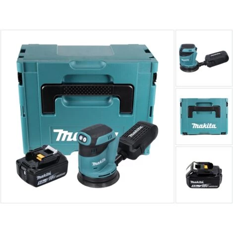 Makita DBO 180 T1J Ponceuse Excentrique Sans Fil 18 V 125 Mm + 1x Batterie 5,0 Ah + Makpac - Sans Chargeur 3 Makita DBO 180 T1J Ponceuse Excentrique Sans Fil 18 V 125 Mm + 1x Batterie 5,0 Ah + Makpac - Sans Chargeur