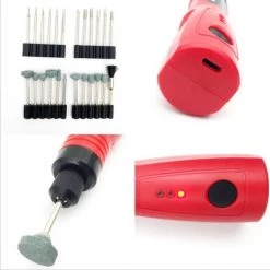 ILoveMilan Meuleuse électrique Rechargeable Polissage, Gravure Et Coupe Miniatures Outils De Matériel De Moto électrique Batterie Au Lithium USB3.6V A -Ponceuse et polisseuse Soldes 30028912 2