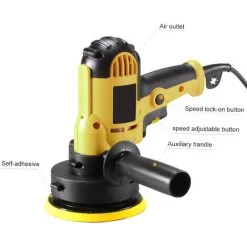 Vislone 220V Polisseuse, Polisseuse De Locomotive 700W Ponceuse Electrique Multifonction A Six Vitesses, Vitesse Reglable, Cirage EU -Ponceuse et polisseuse Soldes 30044053 2