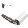 HAPPYSHOPPING Petite Ponceuse A Main 24V 90W, Mini Polisseuse, Machine A Bande De Ponçage A Main, Avec 10 Bandes De Ponçage 10 * 330mm, Alimentation 795 + 96, Norme Europeenne