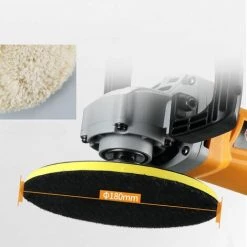 COOFIX 1400W Machine De Polissage De Voiture Vitesse Réglable Ponçage épilation à La Cire Outils De Meubles D'automobile -Ponceuse et polisseuse Soldes 31061590 5