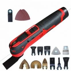 COOFIX Outil Oscillant Sans Fil 12 V Outil Multifonction Batterie Au Lithium Tondeuse Outil électrique Multimaître Outil Oscillant -Ponceuse et polisseuse Soldes 31061783 3