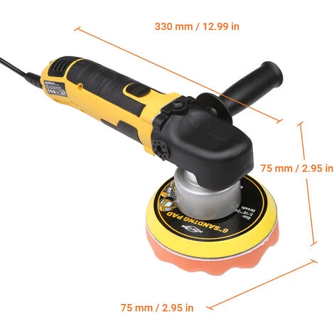 Kkmoon 6 Pouces A Vitesse Variable A Double Action Voiture Polisseuse Portable Polisseuse Electrique Powered Waxer Machine 5600Rpm Electrique Vibration Polisseuse 6 Vitesses 7 Kkmoon 6 Pouces A Vitesse Variable A Double Action Voiture Polisseuse Portable Polisseuse Electrique Powered Waxer Machine 5600Rpm Electrique Vibration Polisseuse 6 Vitesses – Image 5