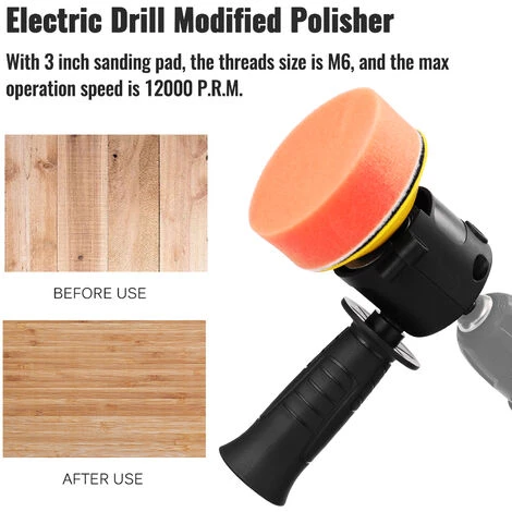 HAPPYSHOPPING Perceuse Electrique Modifiee En Polisseuse Perceuse Electrique Modifiee Accessoires De Machine De Polissage Par Vibration Excentrique Machine De Polissage Multifonctionnelle Outil De Modification Pratique Portable 5 HAPPYSHOPPING Perceuse Electrique Modifiee En Polisseuse Perceuse Electrique Modifiee Accessoires De Machine De Polissage Par Vibration Excentrique Machine De Polissage Multifonctionnelle Outil De Modification Pratique Portable – Image 3