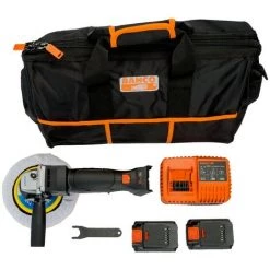 Bahco Polisseuse D'angle Orbital Sans Fil 18 V, Avec Plateau 5 - BCL33AP1K1"