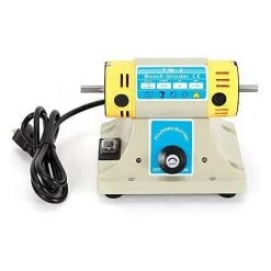 ETOILE Mini Machine De Polisseuses électriques Principale De Meuleuse D'établi,rectifieuse Machine à Polir 800-10000RPM Polissage 320W Banc Polisseur