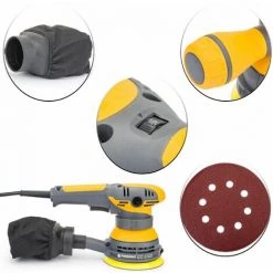 POWERMAT Ponceuse Orbitale Aléatoire électrique 1100W Ø 125 Mm -Ponceuse et polisseuse Soldes 32152297 3