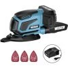 WESCO TOOLS Ponceuse Vibrante, WESCO 18V 2,0Ah Ponceuse De Detail Sans Fil -Ponceuse et polisseuse Soldes 33267246 1