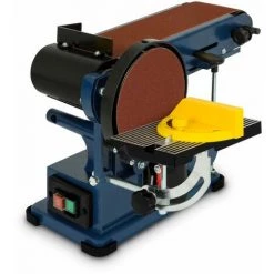 EBERTH 375 Watt Ponceuse à Bande Et à Disque (150mm Disque De Ponçage, Hauteur De Tablette Réglable, Pieds Anti-vibrations) -Ponceuse et polisseuse Soldes 3336942 3