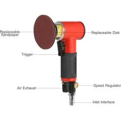 ASUPERMALL KKmoon Air Sander Avec 1/2/3 Pouces Disques Sable Orbitale Aleatoire Pneumatique Sander PNEUMATIQUE Sanders Polisseur Avec 15 Sandpapers 11 ASUPERMALL KKmoon Air Sander Avec 1/2/3 Pouces Disques Sable Orbitale Aleatoire Pneumatique Sander PNEUMATIQUE Sanders Polisseur Avec 15 Sandpapers -Ponceuse et polisseuse Soldes 33714779 5