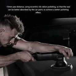 ASUPERMALL 1250W 220 V 3800R / Min Vitesse Maximale Voiture Polisseuse 15Mm Shock Polisseuse Six Vitesse Reglable En Continu A Double Action Polisseuse Voiture Fartage Machine, Avec Disques Eponge -Ponceuse et polisseuse Soldes 33844915 5