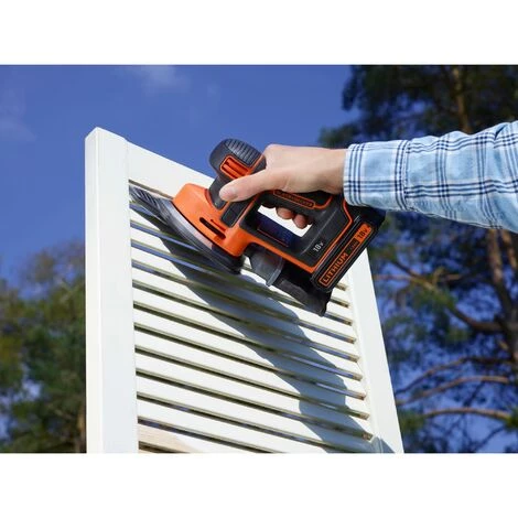 BLACK & DECKER Ponceuse De Détail Mouse Sans Fil 18V Avec Batterie 1,5AH BLACK+DECKER BDCDS18-QW 7 BLACK & DECKER Ponceuse De Détail Mouse Sans Fil 18V Avec Batterie 1,5AH BLACK+DECKER BDCDS18-QW – Image 5