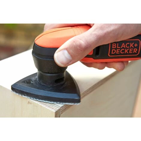 BLACK & DECKER KD900KA-QS Ponceuse De Détail Sans Fil - 12 V - 1,5 Ah - Plateau Triangulaire 89mm - 1 Batterie - 1 Abrasif Maille 7 BLACK & DECKER KD900KA-QS Ponceuse De Détail Sans Fil - 12 V - 1,5 Ah - Plateau Triangulaire 89mm - 1 Batterie - 1 Abrasif Maille – Image 5