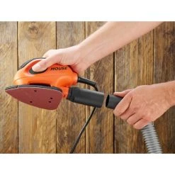 BLACK & DECKER Ponceuse De Détail Mouse Filaire 55W + 6 Brasifs -Ponceuse et polisseuse Soldes 34599656 4