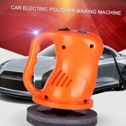 ASUPERMALL Polisseuse Electrique De Voiture 12V Machine A Cirer La Ponceuse Electrique Meubles D'Automobile Cirer L'Outil De Polissage Automatique Petite Machine A Polir, Orange -Ponceuse et polisseuse Soldes 36431659 5