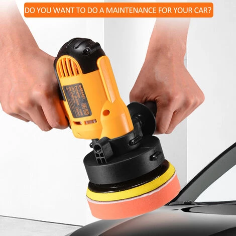 ASUPERMALL Polisseuse Electrique De Machine De Glacage D'Etancheite De Polissage De Cirage De Voiture De Vitesse Reglable De 700W Pour Le Metal Et Les Meubles, Prise D'Ue 7 ASUPERMALL Polisseuse Electrique De Machine De Glacage D'Etancheite De Polissage De Cirage De Voiture De Vitesse Reglable De 700W Pour Le Metal Et Les Meubles, Prise D'Ue – Image 5