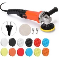 ASUPERMALL Outil De Polissage De Meubles D'Automobile De Machine De Cirage De Polisseuse Electrique De Voiture De Vitesse Reglable De 1200 W 220 Volts