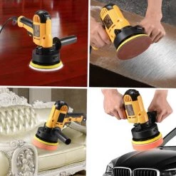 Vislone 220V Machine Polisseuse De Voiture 700W Ponceuse Electrique Multifonctionnel Six Vitesses Reglable Vitesse Cirage Automobile Meubles Outil De Polissage Automatique Eu Piug -Ponceuse et polisseuse Soldes 36479593 5