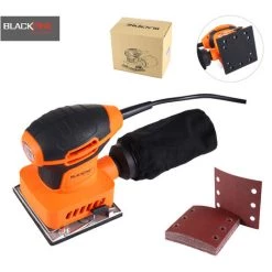 BLACKPINE - 160W Ponceuse Vibrante Mouse Multifonction, 12 Pcs Disque De Ponçage Fournis