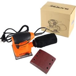 BLACKPINE - 160W Ponceuse Vibrante Mouse Multifonction, 12 Pcs Disque De Ponçage Fournis 9 BLACKPINE - 160W Ponceuse Vibrante Mouse Multifonction, 12 Pcs Disque De Ponçage Fournis -Ponceuse et polisseuse Soldes 36532988 4