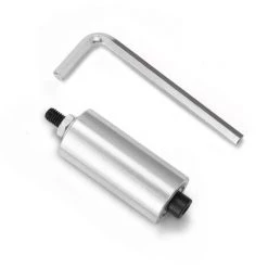 HAPPYSHOPPING 30/50mm (facultatif) DIY Double Roulement Ponceuse En Alliage D'aluminium Convoyeur Roue Entrainement Sans Nervures Avec Tige D'arbre De 8mm + Cle Pour Outils Utilitaires De Bricolage A La Main, Modele: 50mm - Modele: 50mm