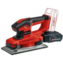 Einhell Ponceuse Vibrante Sans Fil TE-OS 18/230 Li- Solo Power X-Change (18V, Fixation Auto-agrippante, Semelle En Aluminium, Sac à Poussières, Avec 3 Feuilles De Papier Abrasif) Livré Sans Batterie Ni Chargeur