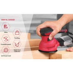METERK Le Metre 300W Sander Sander Fl117 Comprend Des Papiers De Poncage De 20 Pcs Et Un Tampon De Polissage Ue -Ponceuse et polisseuse Soldes 37155108 3
