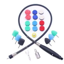 ASUPERMALL Car Detail Polishing Foam Pads Sponge Disc Set Ensemble De Polissage Bandes De Poignee De Porte De Voiture Detail De Petites Zones Mini Polisseuse Outil Rotatif Outil De Polissage Maison Menage Ensemble D'Outils De Nettoyage De Polissage De Voiture, 22Pcs