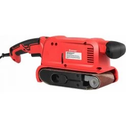 HELLOSHOP26 Ponceuse à Bande 800 Watts Avec 12 Bandes De Ponçage Abrasives Sac à Poussière 200-380 Rpm