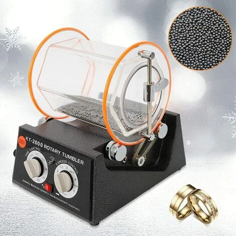 SENDERPICK Polissoir à Bijoux Rotatif Pour Polissage Capacité 5 Kg 3 SENDERPICK Polissoir à Bijoux Rotatif Pour Polissage Capacité 5 Kg