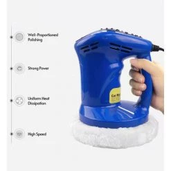 ASUPERMALL Polisseuse De Tampon Electrique Avec Fil Automobile 5 Pouces 80W Dc 12V 1500 Tr/Min Cirage De Polissage Pour Voiture, Bleu - Bleu 8 ASUPERMALL Polisseuse De Tampon Electrique Avec Fil Automobile 5 Pouces 80W Dc 12V 1500 Tr/Min Cirage De Polissage Pour Voiture, Bleu - Bleu -Ponceuse et polisseuse Soldes 39455946 2