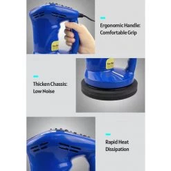 ASUPERMALL Polisseuse De Tampon Electrique Avec Fil Automobile 5 Pouces 80W Dc 12V 1500 Tr/Min Cirage De Polissage Pour Voiture, Bleu - Bleu 10 ASUPERMALL Polisseuse De Tampon Electrique Avec Fil Automobile 5 Pouces 80W Dc 12V 1500 Tr/Min Cirage De Polissage Pour Voiture, Bleu - Bleu -Ponceuse et polisseuse Soldes 39455946 4
