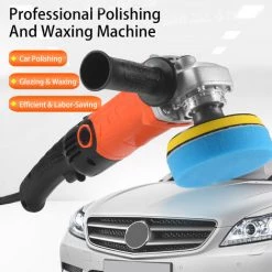 ASUPERMALL Ensemble De Machine De Polissage 1200W 8800Rpm Polisseuse De Voiture A Vitesse Variable Polisseuse Electrique Nettoyage Machine De Polissage De Cire Outil De Reparation De Rayures De Surface Automobile, Set Standard + 14 Roues Eponge - Set Standard + 14 R -Ponceuse et polisseuse Soldes 39861224 3