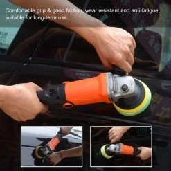 ASUPERMALL Ensemble De Machine De Polissage 1200W 8800Rpm Polisseuse De Voiture A Vitesse Variable Polisseuse Electrique Nettoyage Machine De Polissage De Cire Outil De Reparation De Rayures De Surface Automobile, Set Standard + 14 Roues Eponge - Set Standard + 14 R -Ponceuse et polisseuse Soldes 39861224 4