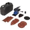 ECD GERMANY Ponceuse Excentrique Delta Vibrante 220W 12000 Tr/min Avec 6 Feuilles Abrasives -Ponceuse et polisseuse Soldes 39896570 1