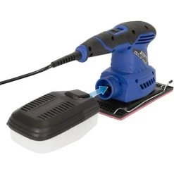 ECD GERMANY Ponceuse Excentrique Delta Vibrante 220W 12000 Tr/min Avec 6 Feuilles Abrasives -Ponceuse et polisseuse Soldes 39896570 3