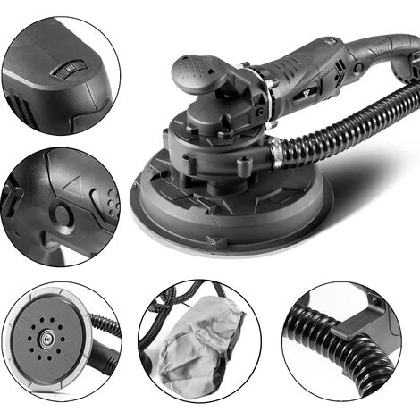 STAHLWERK HTS-1010 ST Ponceuse Compacte Pour Cloisons Sèches 1010 Watts Grand Disque De Ponçage Puissante Ponceuse Manuelle Pour Murs Et Plafonds Fonction D'aspiration 3 STAHLWERK HTS-1010 ST Ponceuse Compacte Pour Cloisons Sèches 1010 Watts Grand Disque De Ponçage Puissante Ponceuse Manuelle Pour Murs Et Plafonds Fonction D'aspiration