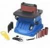 HAPPYSHOPPING Ponceuse A Bande Et A Axe Oscillant 450 W Bleu -Ponceuse et polisseuse Soldes 41593346 1