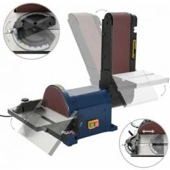 HAPPYSHOPPING Ponceuse A Disque Et A Bande Electrique 550 W 200 Mm 10 HAPPYSHOPPING Ponceuse A Disque Et A Bande Electrique 550 W 200 Mm -Ponceuse et polisseuse Soldes 41595235 4