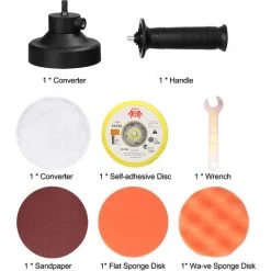 ASUPERMALL Machine De Polissage De Voiture 5 Pouces Da Machine Excentrique Perceuse Electrique Perceuse De Perceuse Modifiee Vibrations Polissage Machir Accessoire Set Auto Metal Polissage Wood Machine D'Epilation -Ponceuse et polisseuse Soldes 42110829 4