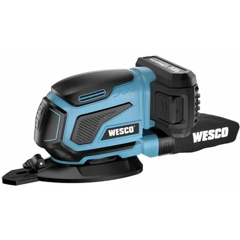 WESCOTOOLS WESCO Ponceuse Multi Sans-fil 18V 2.0 Ah Batterie Et Chargeur Inclus WS2315 3 WESCOTOOLS WESCO Ponceuse Multi Sans-fil 18V 2.0 Ah Batterie Et Chargeur Inclus WS2315