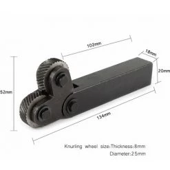 HAPPYSHOPPING Ensemble D'outils De Moletage A Double Roue En Acier 7 Pieces Avec Kit De Moletage A Pas Lineaire De Roue De 0,5 Mm 1 Mm 2 Mm Ensemble De Moletage De Roue De Coupe De Tour, Modele: Noir -Ponceuse et polisseuse Soldes 42440568 3