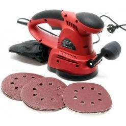 HELLOSHOP26 Ponceuse 430 Watts Avec Sac à Poussière Et Papier De Verre 16x - Transparent