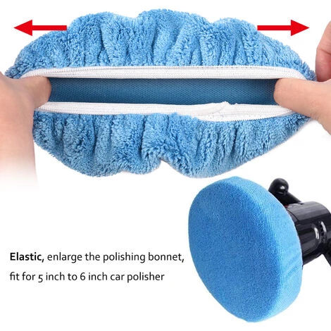 ASUPERMALL 6Pcs Polissage Tampons De Polissage 5-6 Pouces Coussinets De Capot De Polissage De Voiture Pour Le Polissoir De La Voiture Polisseuse Polissage Cireil, Bleu, Paquet De 6 5 ASUPERMALL 6Pcs Polissage Tampons De Polissage 5-6 Pouces Coussinets De Capot De Polissage De Voiture Pour Le Polissoir De La Voiture Polisseuse Polissage Cireil, Bleu, Paquet De 6 – Image 3