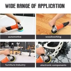 BARES Polisseuse Voiture, 1200W 220V Vitesse Réglable Voiture Electrique Polisseuse Machine à Cirer Automobile Meubles Outil De Polissage -Ponceuse et polisseuse Soldes 43569110 2