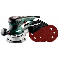 METABO® Metabo Ø 150mm Aléatoire Orbit Sander SXE 450 TurboTec Set + 25 Feuilles Abrasives