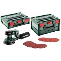 METABO® Metabo 18V Orbite De La Batterie Ponceuses Set SXA 18 LTX 125 BL + Accessoires / Sans Batterie, Sans Chargeur